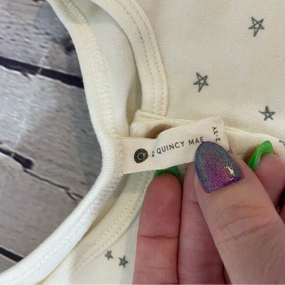 Quincy Mae Star Pattern Long Sleeve Romper - Picture 3 of 4